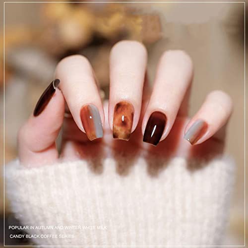 Croitout UV Nagellack Set, Gel Nagellack Shellac Set, Mehrfarbig Ablösbarer Gel Gellack Nagelgel Farben Farbgel Lack… – Bild 3