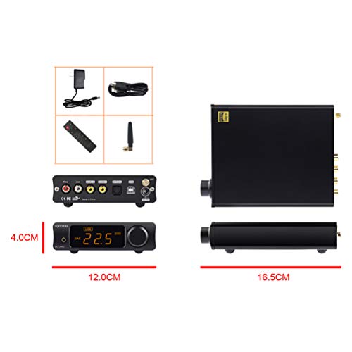 Topping DX3 Pro USB DAC Headphone Amplifier DSD512 32Bit/768kHz XMOS XU208 APTX Bluetooth Optical Coaxial Stereo Audio Amp Decoder (Black)