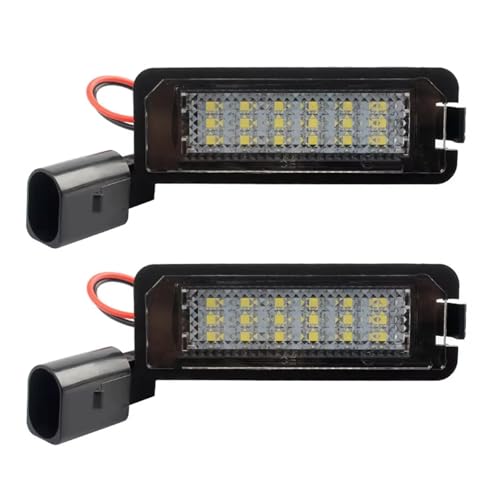 Luz de placa de matrícula para viajes nocturnos seguros en VW Golf y Passat