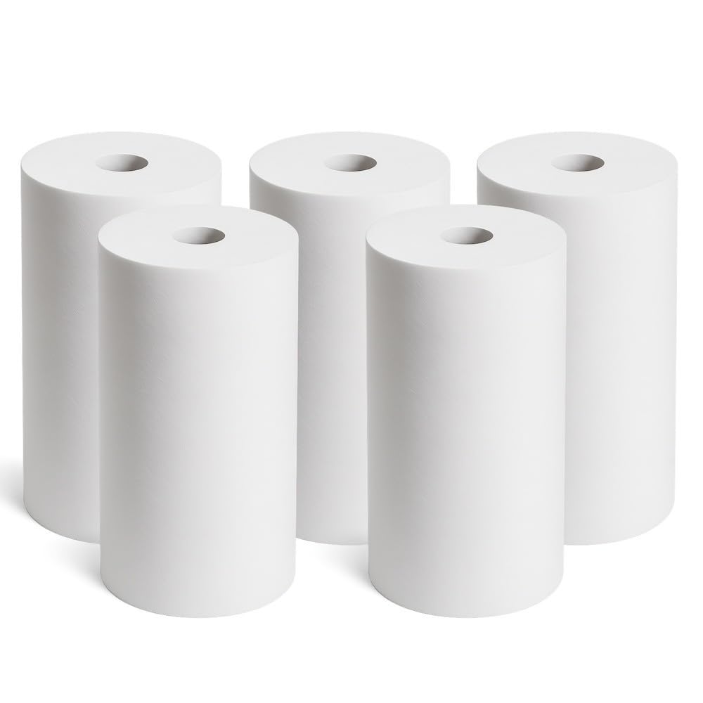 SINEA Lot de 5 cartouches filtre eau BIG BLUE, 1 micron 10 pouces, fabriqué en France, filtre anti calcaire, capture les sédiments, élimine les impuretés