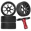 Black - (Rc Wheels Tires)