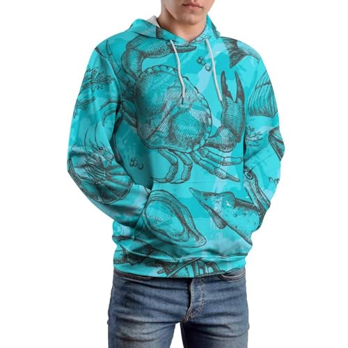 Sweat Crabe Lobster UMENG Pull à Capuche Idéal pour vos Sorties
