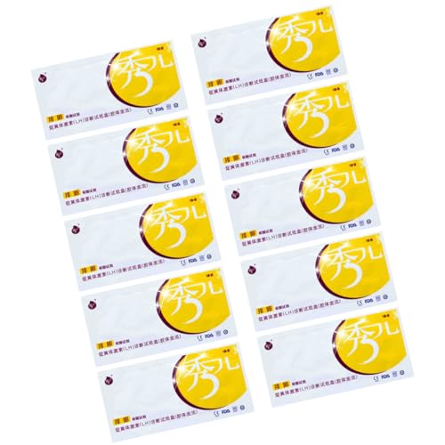 Hemobllo Kit per l'Ovulazione 10 Strisce Reattive Monouso Test di Ovulazione Professionale Preciso Materiale Sicuro Leggero e Pratico per Monitoraggio Fertilità Donna
