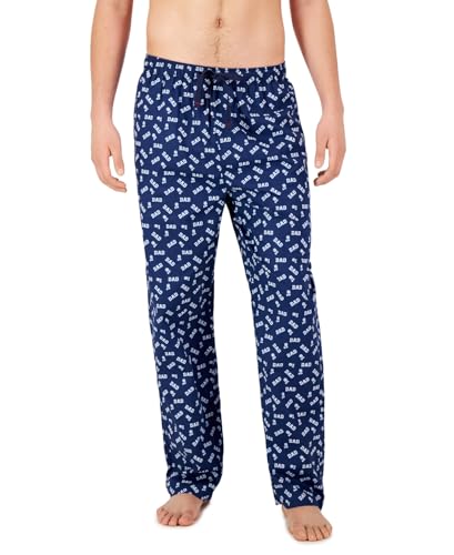 Club Room Mens Nightwear Cotton Sleep Pant Blue S