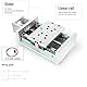 RATTMMOTOR 150mm-Breite CNC Lineartisch-Aktuator,Effektiver Hub 100mm,X Y Z Achse,Querverschiebetisch Linearschienenführung Kugelumlaufspindel SFU1605 mit Motorhalterung+2 Stück Endschalter