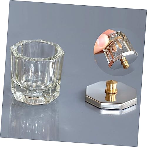 Didiseaon Nail Art Glass Crystal Cups 2pcs miniatura 2