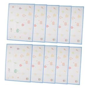 TOGEVAL 10 Stuks Tafelmat Baby Vloer Speelkleed Wegwerp Placemats Voor Peuters Peuter Placemats Voor Eettafel Eettafel Matten Kinderen Reizen Placemats Tafel Placemats Ingrediënten Baby