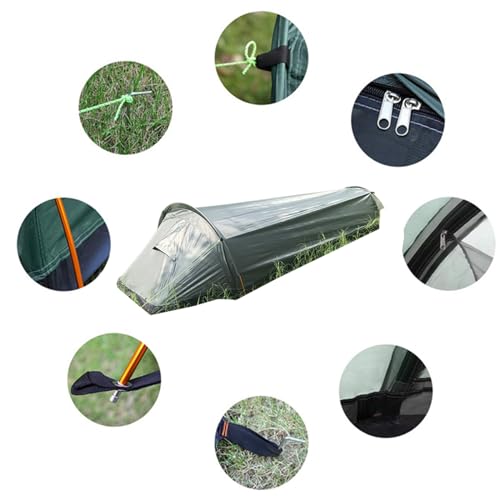 Tienda de campaña bivy impermeable ligera para una persona CAZSTYK miniatura 4