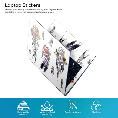Image of Galaxsia Dreamcatcher D3 Full Body Vinyl Laptop Skin /Sticker /Cover Upto 15.6 Inches Laptops Laminated-Removable-HD Quality Compatible for Hp-Dell-Sony-Lenovo-Asus etc.(15x10 Inches)