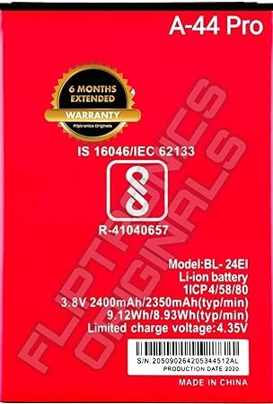 Image of BL-24EI Battery for Itel A23 Pro /IT 1508 / A 41 / A 40 / A 44 Pro /A 41 Plus /A 44 / A 44Air / A46 / L5502 / L5503 / IT1508 Plus Battery with 6 Month Warranty****(X306)