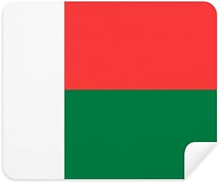 Madagascar National Flag Africa Country Cleaning Cloth Screen Cleaner 2pcs Suede Fabric