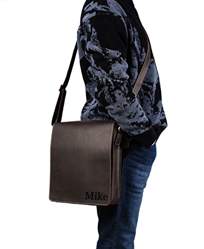 EURYNOME Leather Messenger Bag for Men, Men Purse Bag Full Grain Leather2