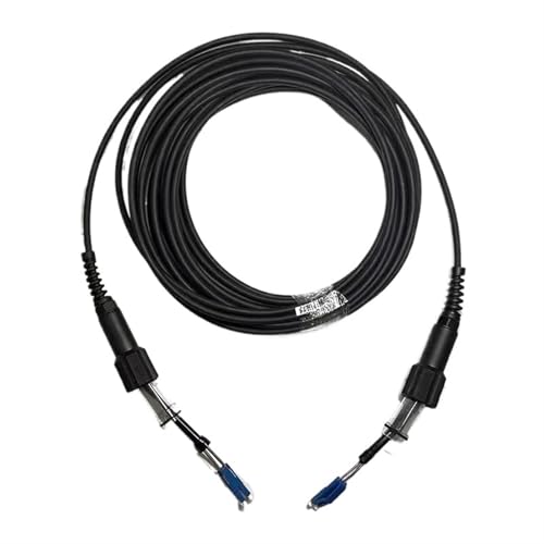Câble raccordement extérieur 50m fibre optique LC-LC blindé étanche FTTH monomode 2 conducteurs