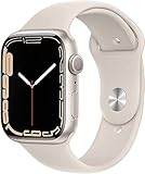 Apple Watch Series 7 (GPS + Cellular, 45 mm) - Starlight Aluminiumgehäuse mit...
