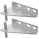 OKUMEYR Bisagra de Refrigerador 2 Piezas Acero Inoxidable Tapa de Goma Repuesto Profesional para Puerta de Congelador Pequeño 35 MM Accesorio Silencioso para Reparación Doméstica