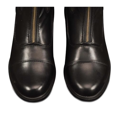 image for Ovation Women's Quantum Zip Paddock Equestrian Boot (Black, US Footwea