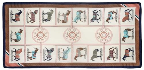 AWST International. Silky Scarf- Horses in Blankets- 35