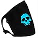 Produktbild Staubdichte Lucky Bear Frau Männer Glow In Dark Schädel Mundmasken Schwarze Maske> 8Y 23