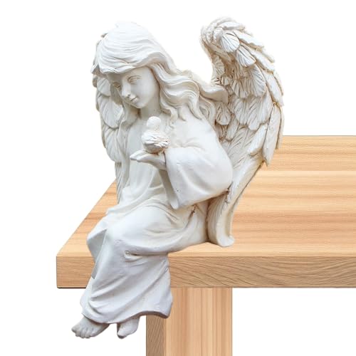 ETUCYNG Statue di angeli per giardino, angelo da giardino - Statua in resina con ali d'angelo da esterno,Statua decorativa vintage, statuetta di cherubino decorazione da giardino per la casa, interni