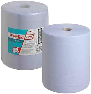 WYPALL* L20 Airflex - Paño de limpieza (rollo grande, 500 hojas, 33 x 38 cm), color azul