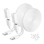 Itramax Google Nest Camera Extension Cord 9M 2Pack,Flat USB Extension Lead Cord Compatible with Ring Cam,WYZE Cam V4 V3 V2,OG,Blink Mini 2,Outdoor 4,XT,Weatherproof Long Power Extender Charging Cable