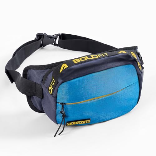 Boldfit Waist Bag for Men & Women-Water-Resistant, Lightweight Fa...