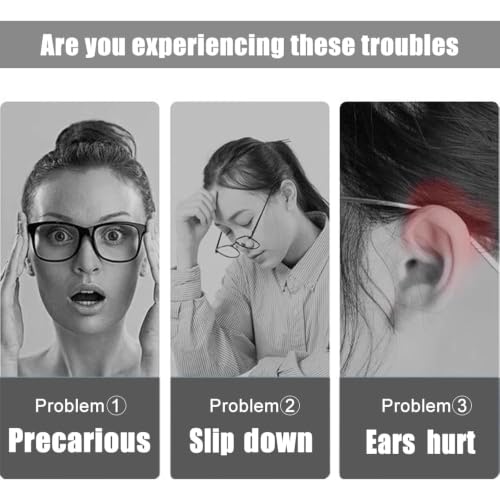 Image of 2 Pairs Ear Grips for Spectacles, Anti-Slip Specs Holder, Glasses Ear Grip