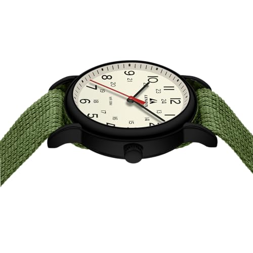 Image of LN LENQIN Mens Watches Unisex Military Sport Nylon Strap Stylish Luminous Fashion Analog Quartz Watch for Men Waterproof Army Tactical Casual Wristwatch