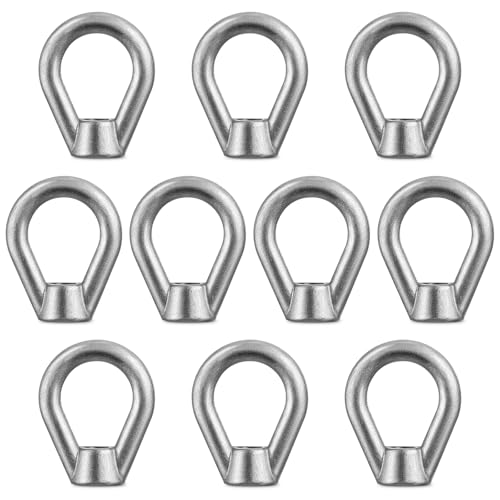 10 Pcs 1/2" Lifting Eye Nuts, Forged Alloy Steel Thread Fastener