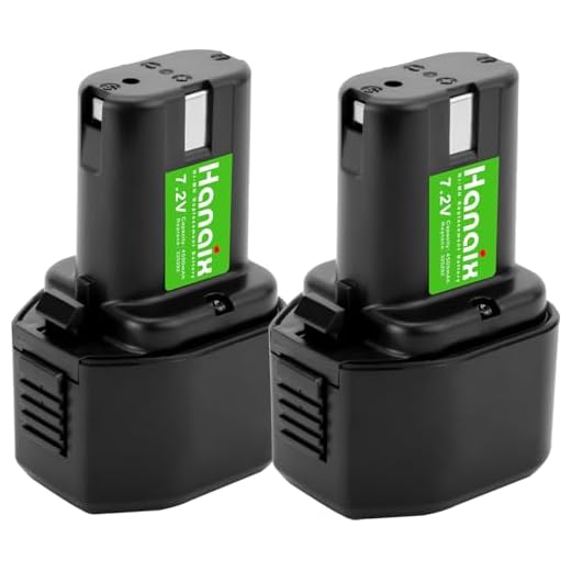 Hanaix 2Pack 4.5Ah 325292 Battery Replacement for Hitachi 7.2V EB712S, EB714S, EB7, EB7B, EB7G, EB7M, EB7S Ni-MH Battery