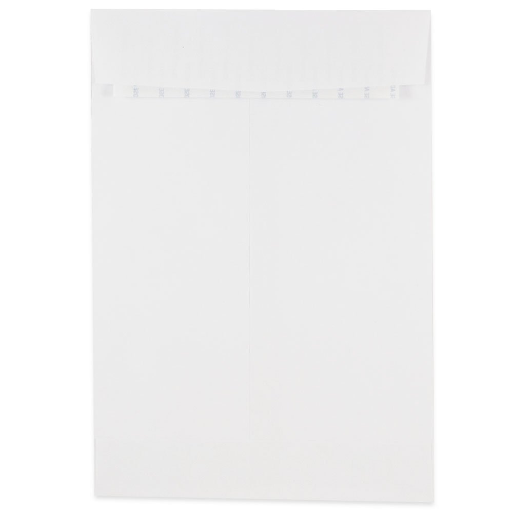 JAM PAPER 6 1/2 x 9 1/2 Open End Commercial Envelopes with Peel and Seal Closure - White - 50/Pack