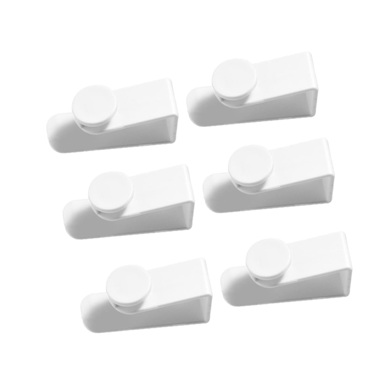 HOOTNEE 6pcs Hook up Clothes Mounted Clothing Rack Single Over Door Hanger Home Over Door Hooks Wall Hanging Hooks Wall Coat Rack Single Over Door Hooks No-Trace Over Door Hooks White Abs