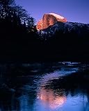 Half Dome Merced River Yosemite California Poster Print by John Alves (26 x 33)