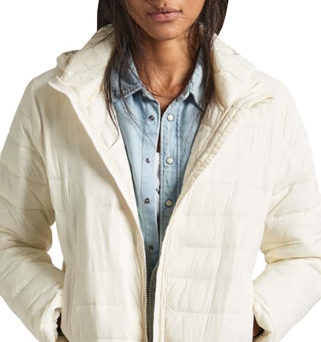 Pepe Jeans Sonnah Jacket, Blanco (Mousse White), S para Mujer