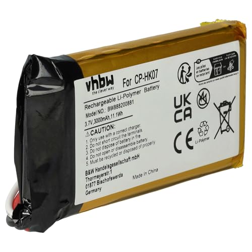 vhbw Accu vervangt Harman/Kardon CP-HK07, P954374 voor luidsprekers, luidsprekers, luidsprekers (3000 mAh, 3,7 V, Li-Poly) - Afbeelding 5