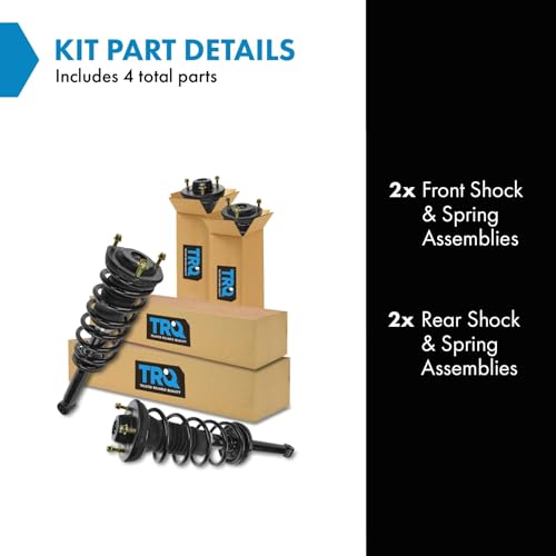 Image of TRQ Shock & Spring Assembly Front & Rear LH & RH Kit Set of 4 for 90-00 Lexus LS400