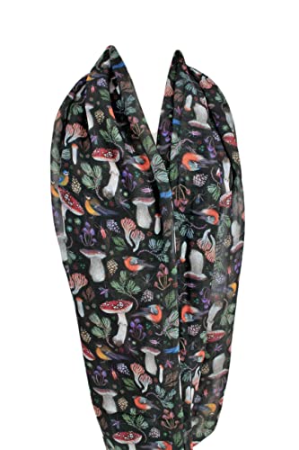 Etwoa's Mushroom Infinity Circle Loop Scarf3