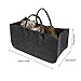 Felt Storage Bag, Foldable Log Basket, Firewood Basket with Handles, Portable Thick Felt Storage Basket for Wood, Fireplaces, Newspapers, Magazines, Toys, 50 * 25 * 25cm (Medium grey) Felt Storage Bag, Foldable Log Basket, Firewood Basket with Handles, Portable Thick Felt Storage Basket for Wood, Fireplaces, Newspapers, Magazines, Toys, 50 * 25 * 25cm (Medium grey)