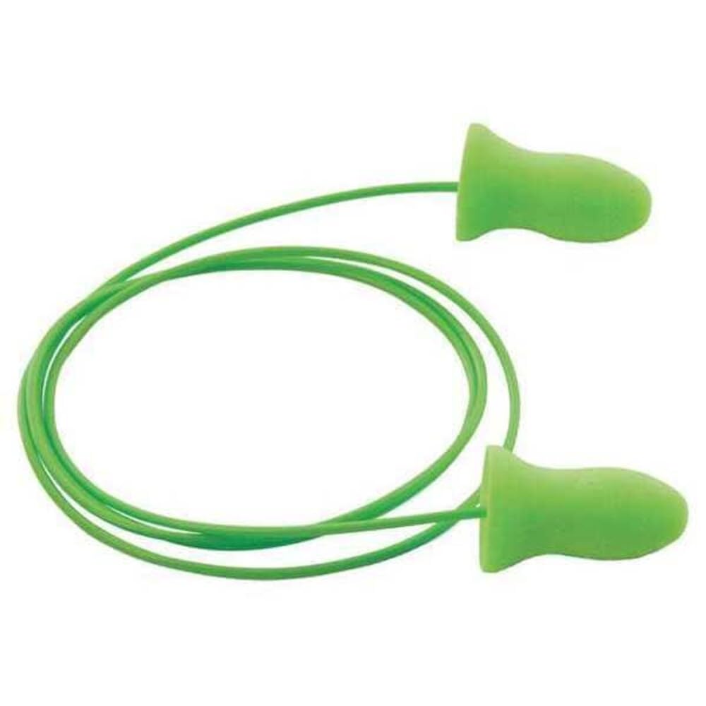 Corded Meteors Ear Plugs - Box of by Moldex – 100 count (Pack of 1), Polyurethane Foam, Green, Model 6970