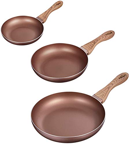 Brewsly Kitchen Nonstick Frying Pan Set, Induction Omelette Fry Pan Set 8” 9.5”