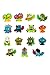 Abesons Mr. Beast Lab Swarms Test Tube 2 Pack, 1 inch Themed Swarms Collectible with Swarms Mr. Beast Lab Mystery 1 Inch Figure Single Pack, 1 Pack