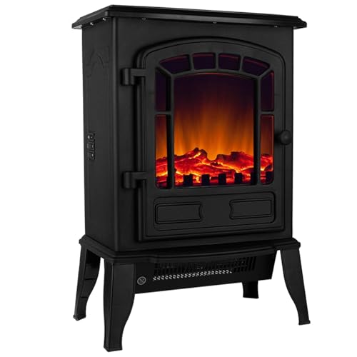 Deuba Chimenea Eléctrica de Pie Estufa