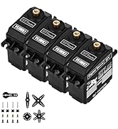 YEJMKJ 4Pack 277 oz-in Standard Digital Servo High Torque Servo Motors with Metal Gear for R/C Mo...
