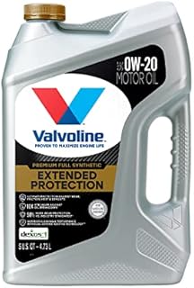 Valvoline Extended Protection SAE 0W-20 Full Synthetic Motor Oil 5 QT