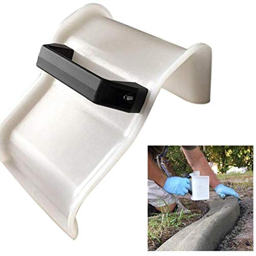 Case&Cover Hormigón alisado bordillo de Piedra Herramienta de Bricolaje Paisaje Lechada de la baldosa del Jardín Skimmer con la fabricación de la manija Modelo Ribete Máquina