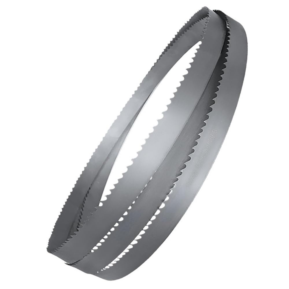 Hoja de sierra de cinta de 1 pieza de 2,7 cm de ancho, hoja de sierra de corte de Metal for plástico de madera dura de acero inoxidable al carbono(2360MM*27MM*0.9MM*5-8T)