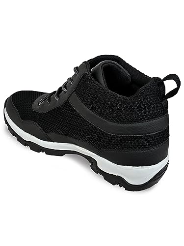 Image of Allen Cooper Men's Sports Trekking & Hiking,Biking,Walking Shoes with Rubber Outsole & Memory Foam Insole Lace-Up Shoes for Men's(ACSS-252|Black|Beige|LightGrey Size-6,7,8,9,10)