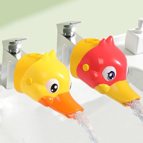 Faucet Extender for Toddlers, Toddler Faucet Extender Sink Extender for Toddlers Kids Faucet Extender for Sink-Yellow Red - Upgrade