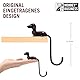 Monkey Business Rusty der Hundeschwanz-Haken für Monitor, Kopfhörerhalter & Organizer, dekorativer Klebehaken für Schlüssel, Kabel, Hüte & Computerzubehör - Braun