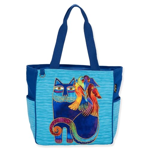 Bolso Tote Catmandu Laurel Burch con Estampado de Gato miniatura 1